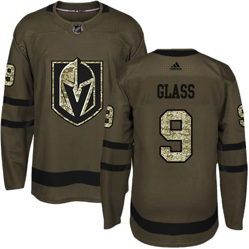 Adidas Golden Knights #9 Cody Glass Green Salute to Service Stitched Youth NHL Jersey